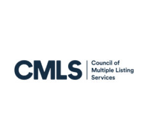 CMLS logo in blue color with no background